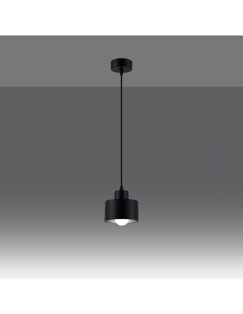 Sollux Lampa wisząca SAVAR 1 czarna SL.1132 Sollux Lampa wisząca SAVAR 1 czarna SL.1132