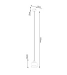 Sollux Lampa wisząca SAVAR 1 czarna SL.1132 Sollux Lampa wisząca SAVAR 1 czarna SL.1132