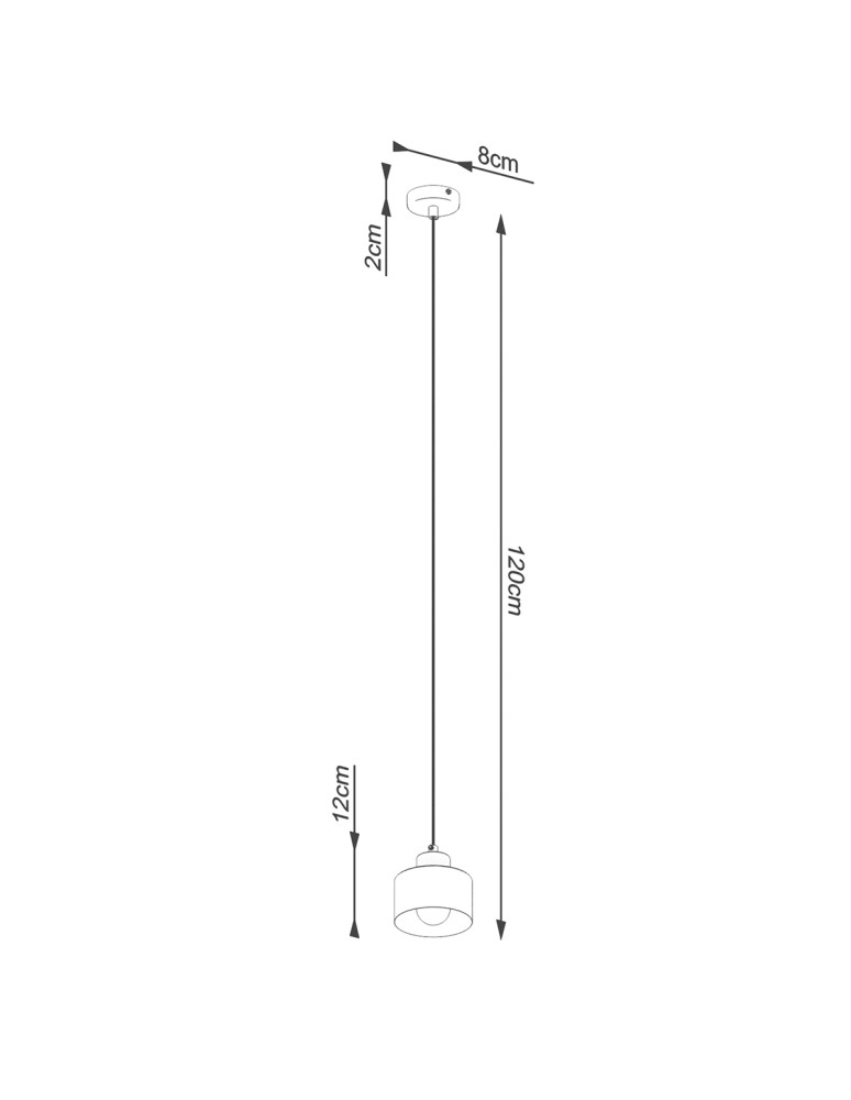 Sollux Lampa wisząca SAVAR 1 czarna SL.1132 Sollux Lampa wisząca SAVAR 1 czarna SL.1132