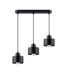 Sollux Lampa wisząca SAVAR 3 czarna SL.1133 Sollux Lampa wisząca SAVAR 3 czarna SL.1133