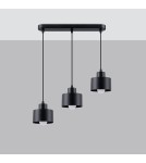 Sollux Lampa wisząca SAVAR 3 czarna SL.1133 Sollux Lampa wisząca SAVAR 3 czarna SL.1133