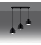 Sollux Lampa wisząca SAVAR 3 czarna SL.1133 Sollux Lampa wisząca SAVAR 3 czarna SL.1133