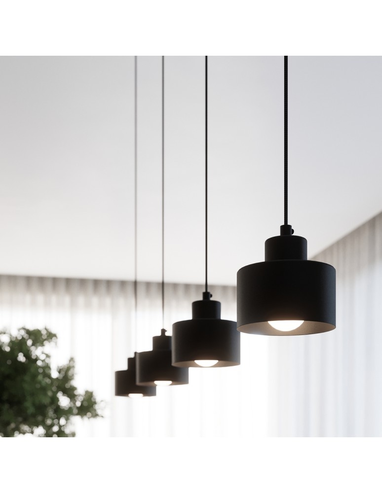 Sollux Lampa wisząca SAVAR 3 czarna SL.1133 Sollux Lampa wisząca SAVAR 3 czarna SL.1133