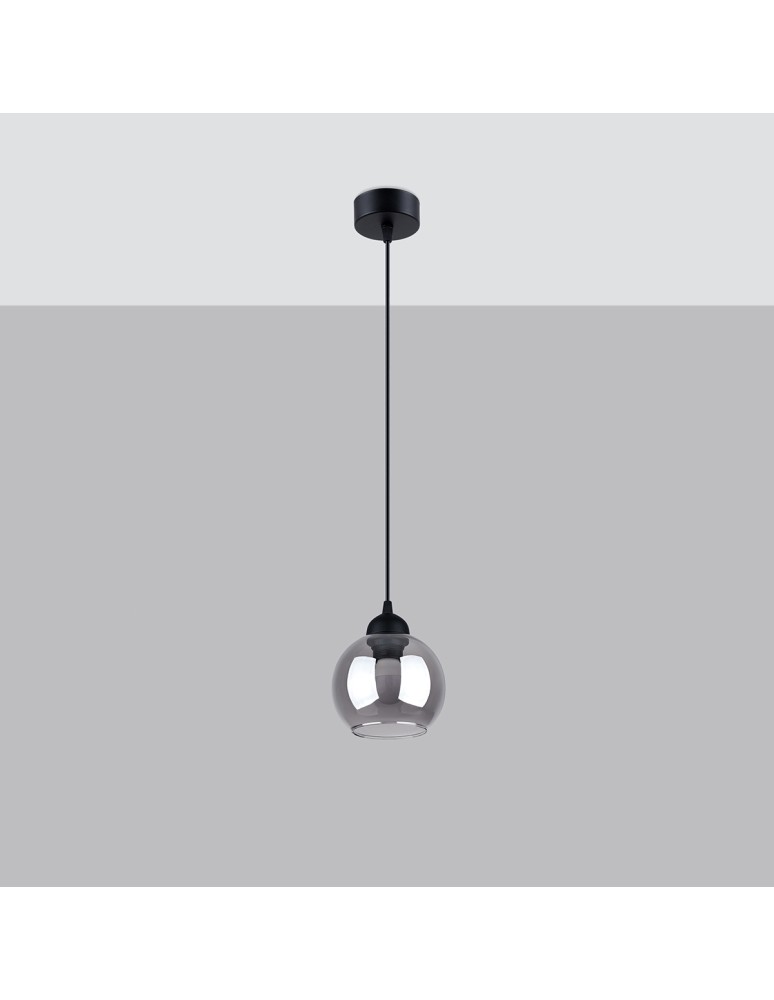 Sollux Lampa wisząca ALINO 1 czarna SL.1141 Sollux Lampa wisząca ALINO 1 czarna SL.1141