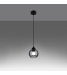 Sollux Lampa wisząca ALINO 1 czarna SL.1141 Sollux Lampa wisząca ALINO 1 czarna SL.1141