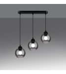 Sollux Lampa wisząca ALINO 3 czarna SL.1142 Sollux Lampa wisząca ALINO 3 czarna SL.1142