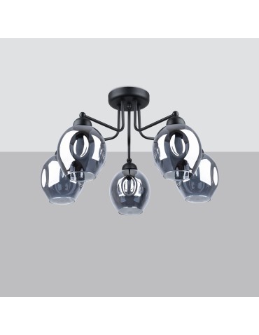 Sollux Żyrandol FILLAN 5 czarny SL.1145 - produkt 2