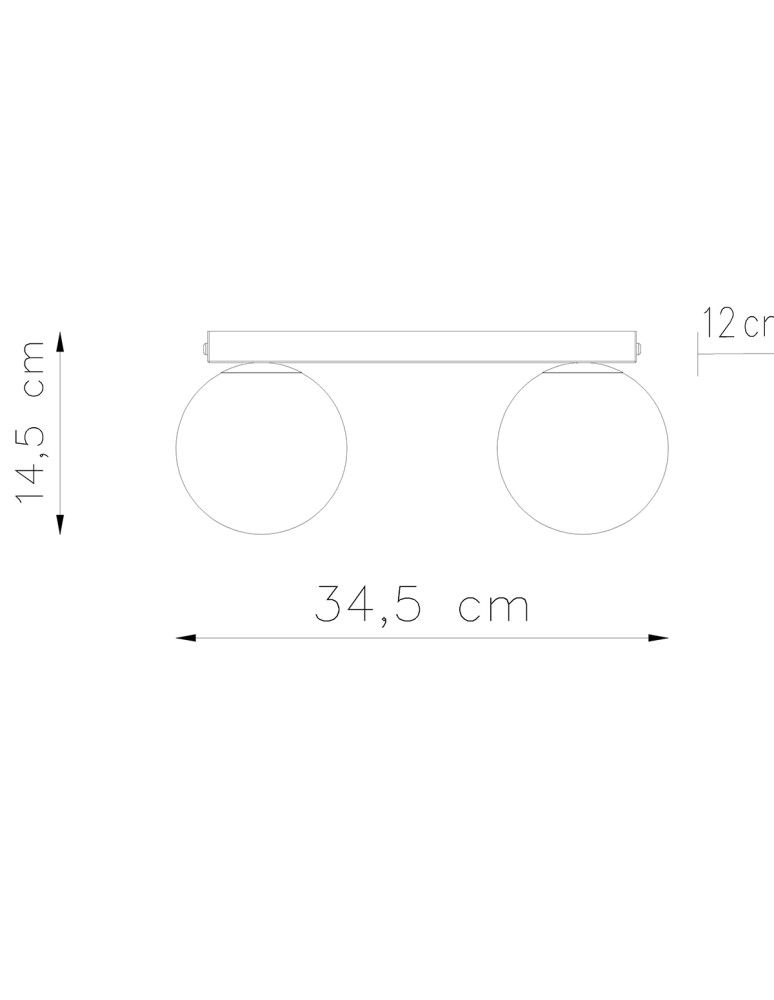 Sollux Plafon YOLI 2 czarny SL.1152 Sollux Plafon YOLI 2 czarny SL.1152