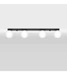 Lampy sufitowe kule - Sollux Plafon YOLI 4 czarny SL.1154 - product 2