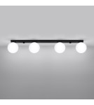 Lampy sufitowe kule - Sollux Plafon YOLI 4 czarny SL.1154 - product 3