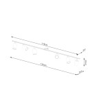 Sollux Plafon LEMMI 6L czarny SL.1169 Sollux Plafon LEMMI 6L czarny SL.1169