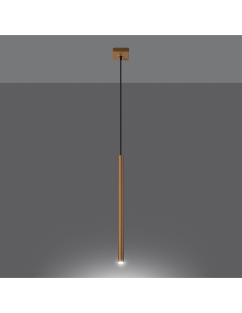 Sollux Lampa wisząca PASTELO 1 złota SL.1170 Sollux Lampa wisząca PASTELO 1 złota SL.1170