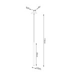 Sollux Lampa wisząca PASTELO 1 złota SL.1170 Sollux Lampa wisząca PASTELO 1 złota SL.1170
