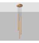Sollux Lampa wisząca PASTELO 3P złota SL.1172 Sollux Lampa wisząca PASTELO 3P złota SL.1172