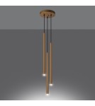 Sollux Lampa wisząca PASTELO 3P złota SL.1172 Sollux Lampa wisząca PASTELO 3P złota SL.1172
