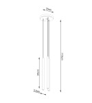 Sollux Lampa wisząca PASTELO 3P złota SL.1172 Sollux Lampa wisząca PASTELO 3P złota SL.1172