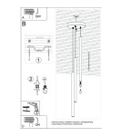Sollux Lampa wisząca PASTELO 3P złota SL.1172 Sollux Lampa wisząca PASTELO 3P złota SL.1172
