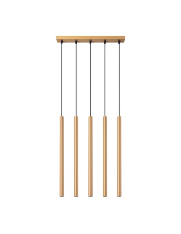Sollux Lampa wisząca PASTELO 5L złota SL.1173