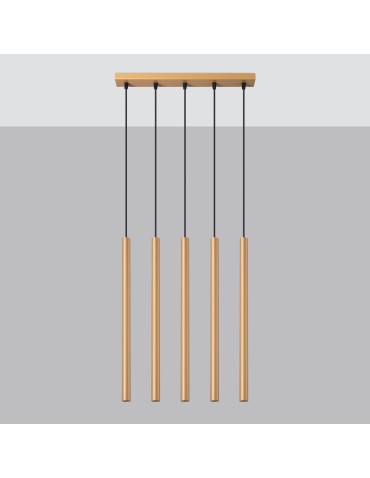 Sollux Lampa wisząca PASTELO 5L złota SL.1173 - produkt 2