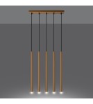 Sollux Lampa wisząca PASTELO 5L złota SL.1173 Sollux Lampa wisząca PASTELO 5L złota SL.1173