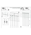 Sollux Lampa wisząca PASTELO 5L złota SL.1173 Sollux Lampa wisząca PASTELO 5L złota SL.1173
