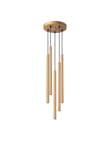 Sollux Lampa wisząca PASTELO 5P złota SL.1174
