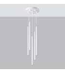 Sollux Lampa wisząca PASTELO 5P biała SL.1175 Sollux Lampa wisząca PASTELO 5P biała SL.1175