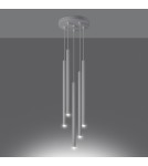 Sollux Lampa wisząca PASTELO 5P biała SL.1175 Sollux Lampa wisząca PASTELO 5P biała SL.1175
