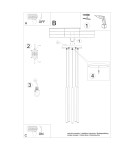 Sollux Lampa wisząca PASTELO 5P biała SL.1175 Sollux Lampa wisząca PASTELO 5P biała SL.1175