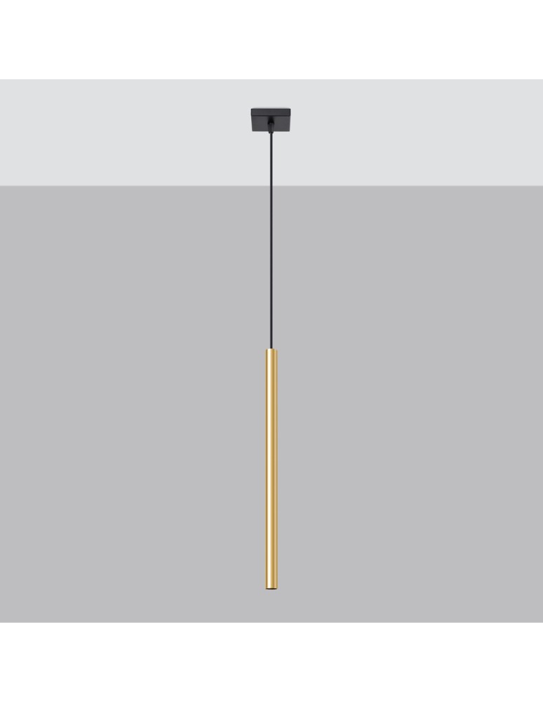 Sollux Lampa Wisząca PASTELO 1 złoty połysk SL.1195 Sollux Lampa Wisząca PASTELO 1 złoty połysk SL.1195