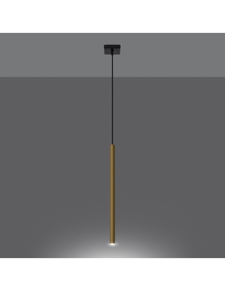 Sollux Lampa Wisząca PASTELO 1 złoty połysk SL.1195 Sollux Lampa Wisząca PASTELO 1 złoty połysk SL.1195