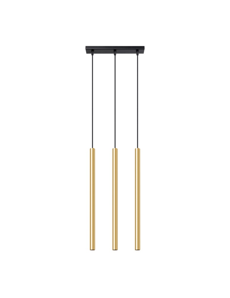 Sollux Lampa Wisząca PASTELO 3L złoty połysk SL.1196 Sollux Lampa Wisząca PASTELO 3L złoty połysk SL.1196