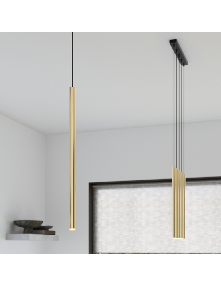 Sollux Lampa Wisząca PASTELO 3L złoty połysk SL.1196 Sollux Lampa Wisząca PASTELO 3L złoty połysk SL.1196