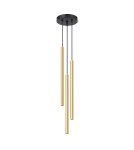 Sollux Lampa Wisząca PASTELO 3P złoty połysk SL.1197 Sollux Lampa Wisząca PASTELO 3P złoty połysk SL.1197