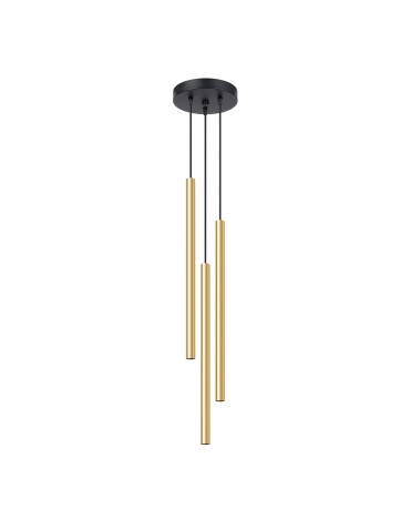 Sollux Lampa Wisząca PASTELO 3P złoty połysk SL.1197