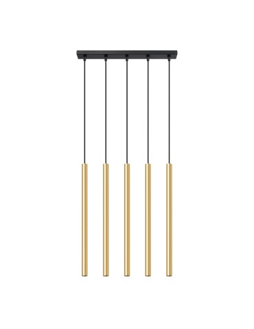 Sollux Lampa Wisząca PASTELO 5L złoty połysk SL.1198