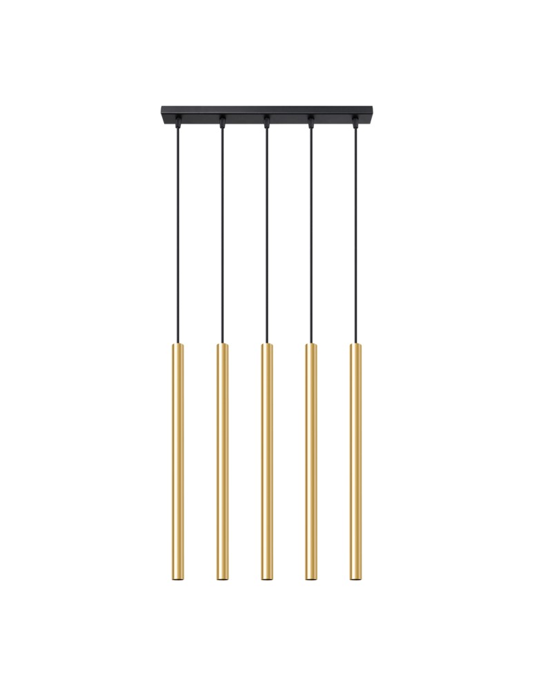 Sollux Lampa Wisząca PASTELO 5L złoty połysk SL.1198 Sollux Lampa Wisząca PASTELO 5L złoty połysk SL.1198