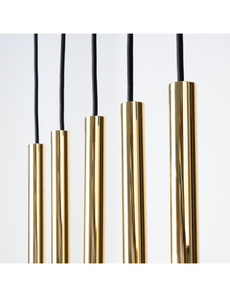 Sollux Lampa Wisząca PASTELO 5L złoty połysk SL.1198 Sollux Lampa Wisząca PASTELO 5L złoty połysk SL.1198