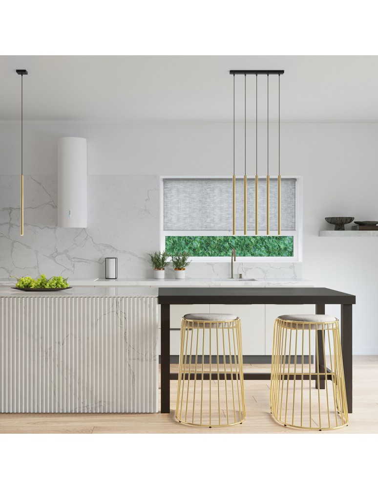 Sollux Lampa Wisząca PASTELO 5L złoty połysk SL.1198 Sollux Lampa Wisząca PASTELO 5L złoty połysk SL.1198
