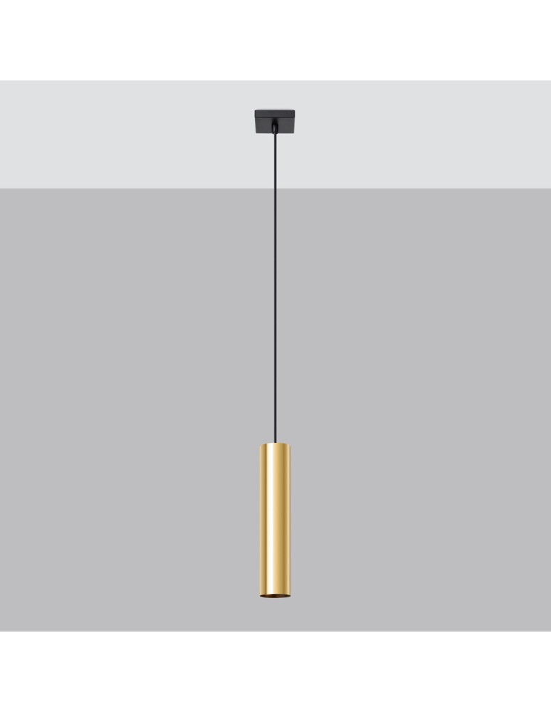 Sollux Lampa Wisząca LAGOS 1 złoty połysk SL.1200 Sollux Lampa Wisząca LAGOS 1 złoty połysk SL.1200
