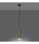 Sollux Lampa Wisząca LAGOS 1 złoty połysk SL.1200 Sollux Lampa Wisząca LAGOS 1 złoty połysk SL.1200