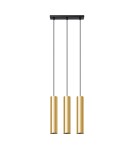 Sollux Lampa Wisząca LAGOS 3 złoty połysk SL.1201 Sollux Lampa Wisząca LAGOS 3 złoty połysk SL.1201
