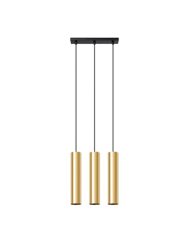 Sollux Lampa Wisząca LAGOS 3 złoty połysk SL.1201