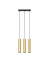 Sollux Lampa Wisząca LAGOS 3 złoty połysk SL.1201 Sollux Lampa Wisząca LAGOS 3 złoty połysk SL.1201