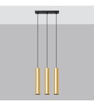 Sollux Lampa Wisząca LAGOS 3 złoty połysk SL.1201 Sollux Lampa Wisząca LAGOS 3 złoty połysk SL.1201