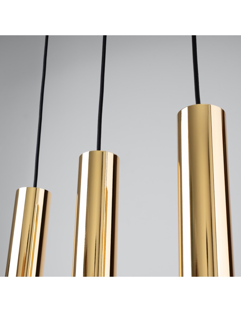 Sollux Lampa Wisząca LAGOS 3 złoty połysk SL.1201 Sollux Lampa Wisząca LAGOS 3 złoty połysk SL.1201