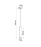 Sollux Lampa Wisząca LAGOS 1 chrom SL.1204 Sollux Lampa Wisząca LAGOS 1 chrom SL.1204