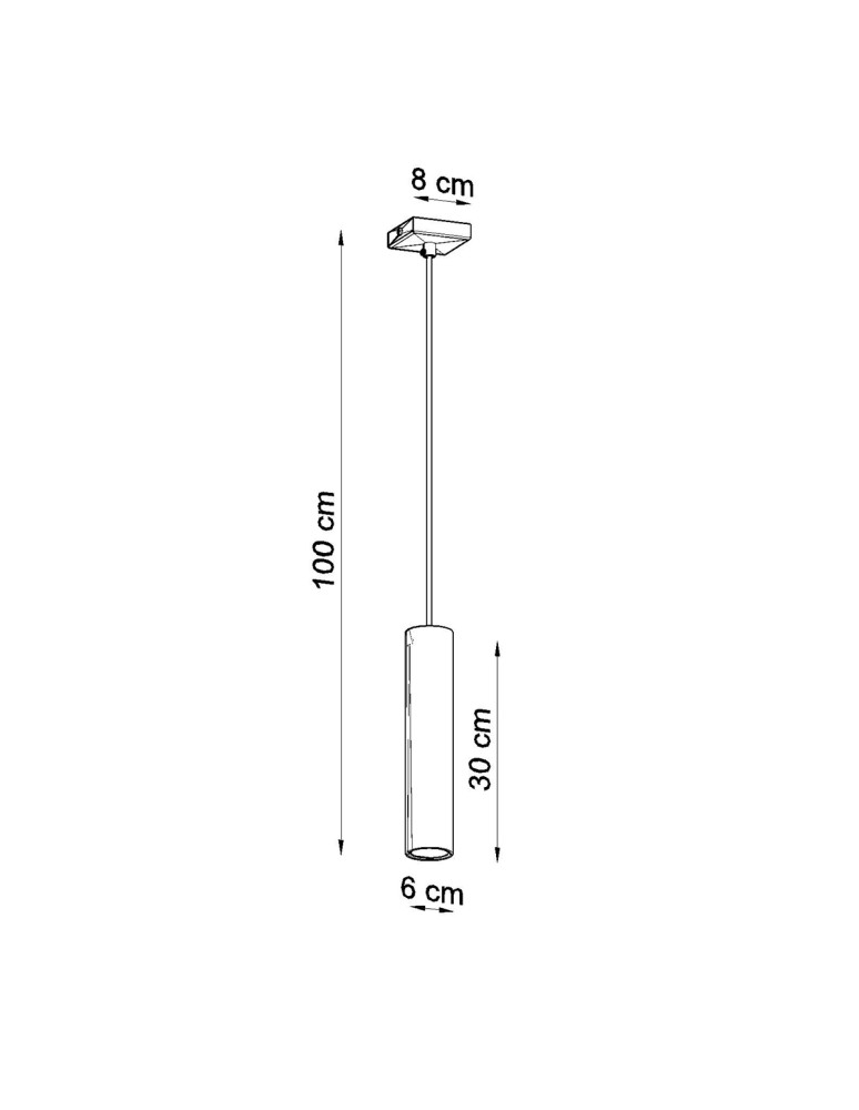 Sollux Lampa Wisząca LAGOS 1 chrom SL.1204 Sollux Lampa Wisząca LAGOS 1 chrom SL.1204