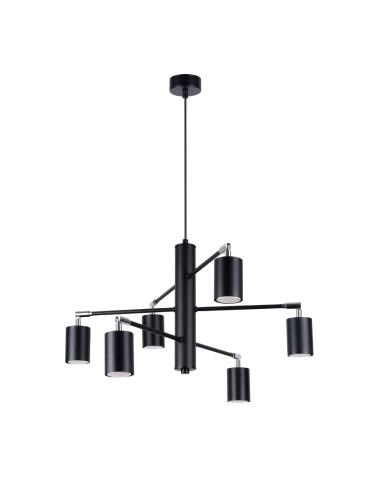 Sollux Żyrandol LEMMI 6 czarny SL.1207