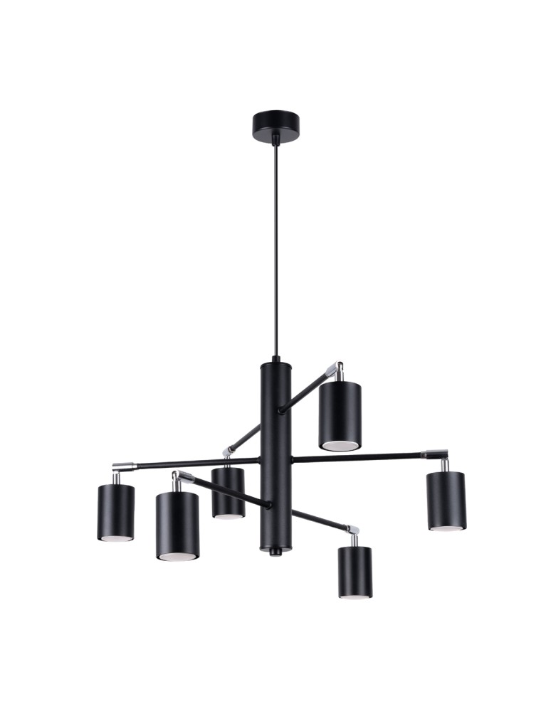 Sollux Żyrandol LEMMI 6 czarny SL.1207 Sollux Żyrandol LEMMI 6 czarny SL.1207